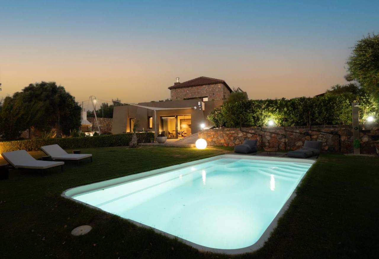 Lithari Luxury Villa With Private Pool, Your Perfect Retreat, Crete Ágios Nikólaos Exteriér fotografie