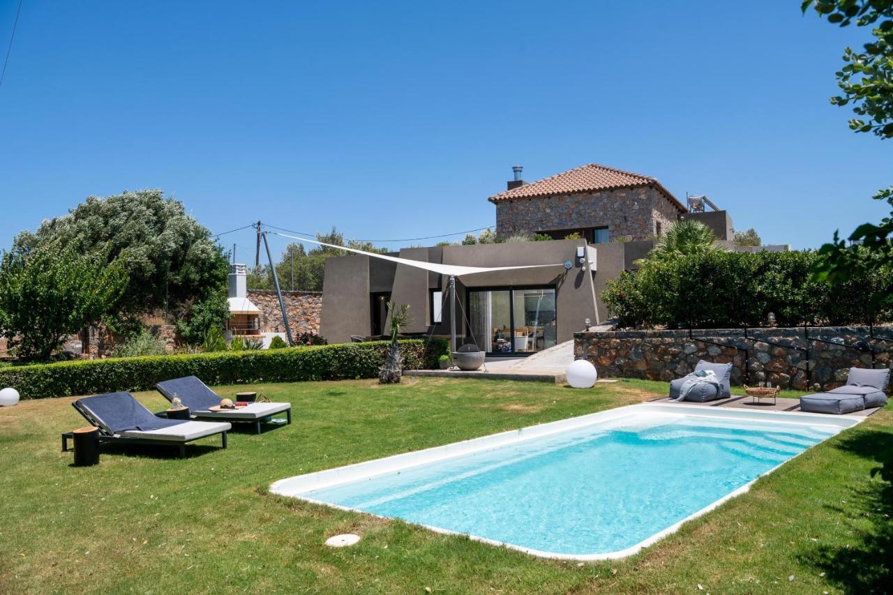 Lithari Luxury Villa With Private Pool, Your Perfect Retreat, Crete Ágios Nikólaos Exteriér fotografie